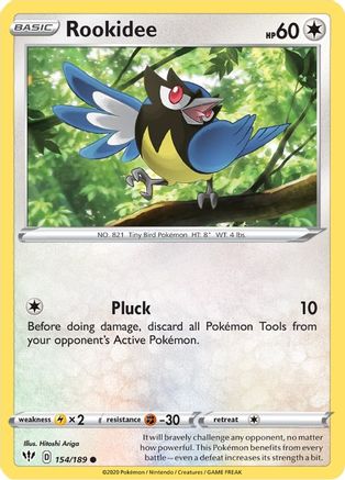 Rookidee (154/189) [Sword & Shield: Darkness Ablaze] Reverse Holofoil