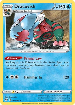 Dracovish (053/189) [Sword & Shield: Darkness Ablaze] Reverse Holofoil