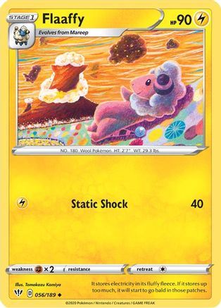 Flaaffy (056/189) [Sword & Shield: Darkness Ablaze] Reverse Holofoil
