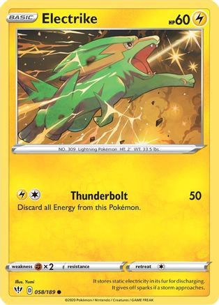 Electrike (058/189) [Sword & Shield: Darkness Ablaze] Reverse Holofoil
