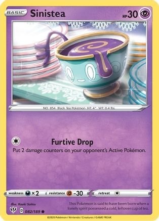 Sinistea (082/189) [Sword & Shield: Darkness Ablaze] Reverse Holofoil