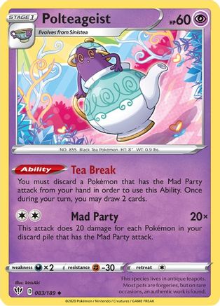 Polteageist (083/189) [Sword & Shield: Darkness Ablaze] Reverse Holofoil