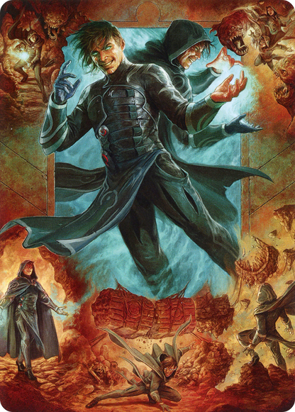 Jace, Mirror Mage // Jace, Mirror Mage  [Zendikar Rising Art Series] (Borderless) Foil
