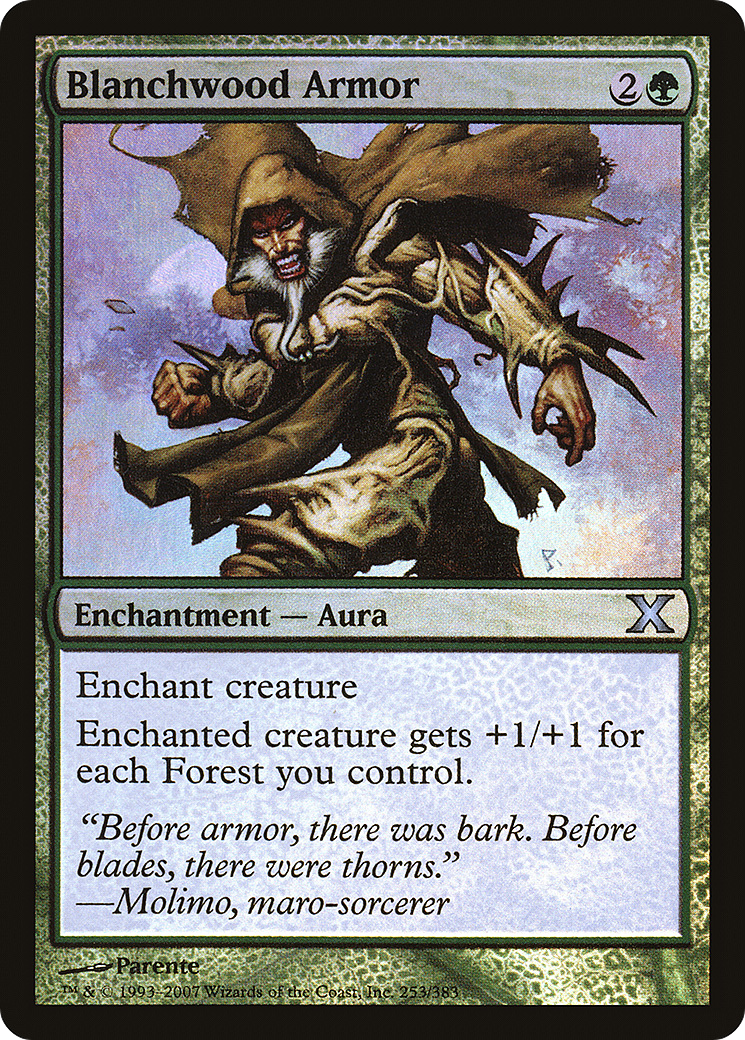 Blanchwood Armor  [Tenth Edition] Foil