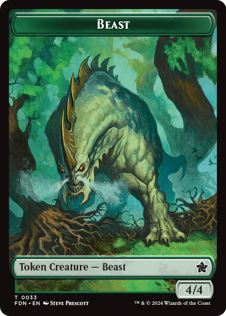 Beast  [Foundations Tokens] Foil