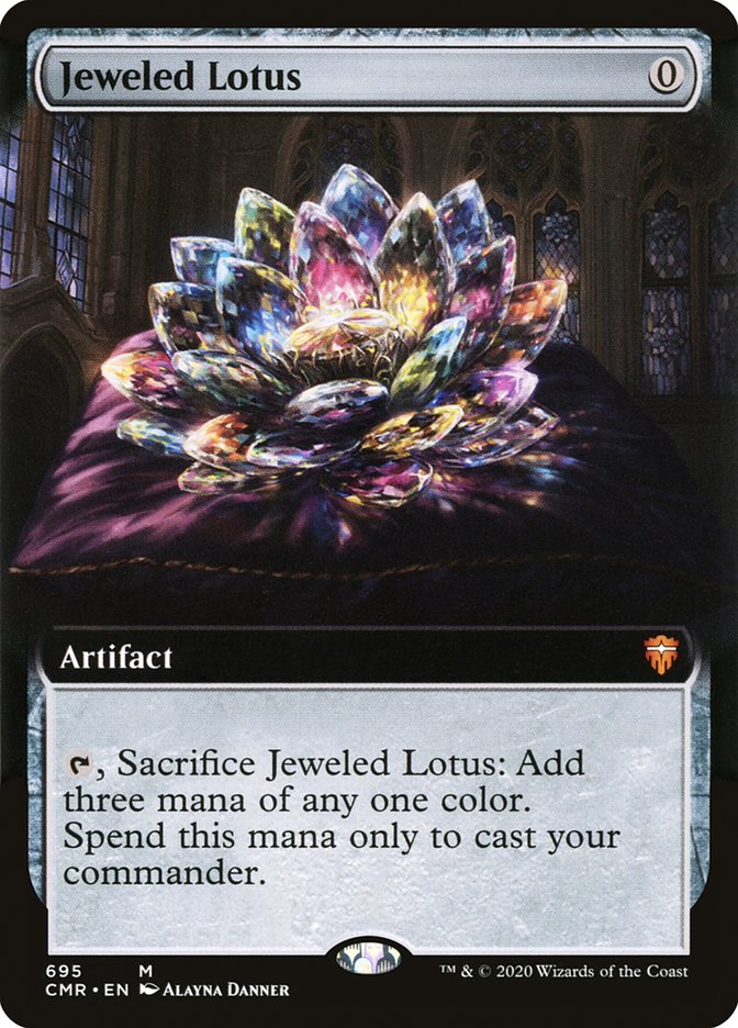 Jeweled Lotus (Extended Art) [Commander Legends] Foil