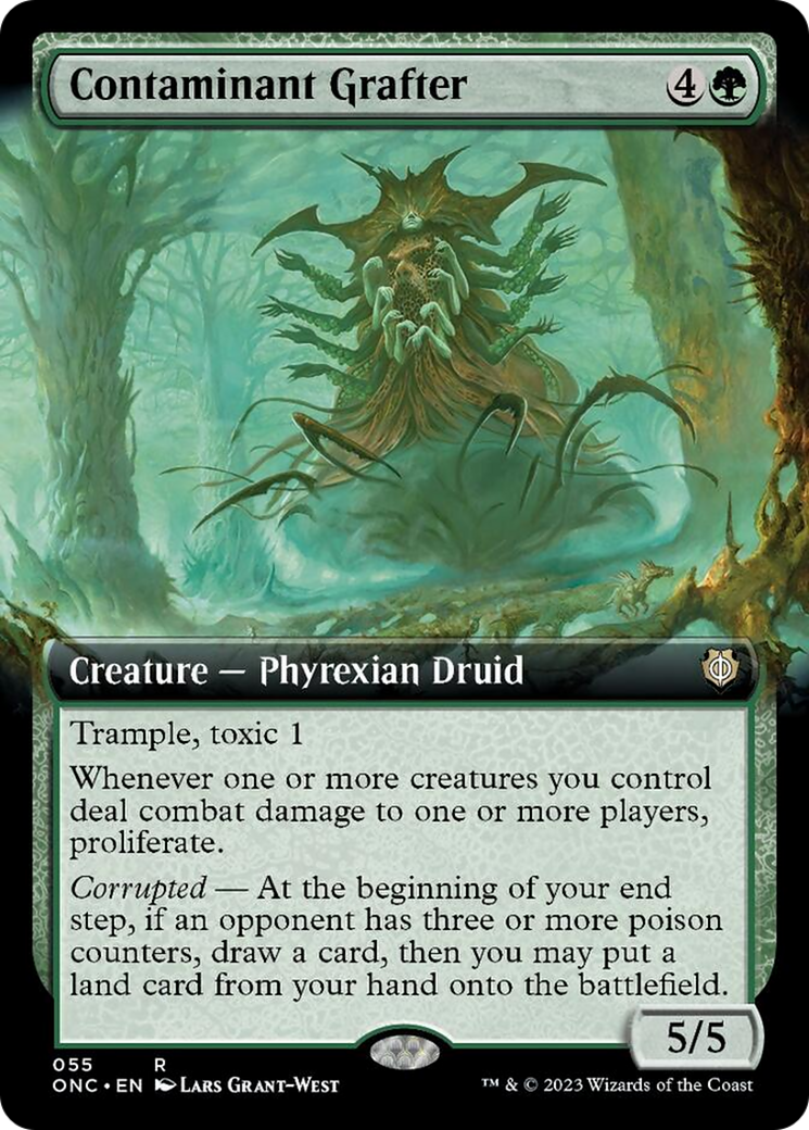 Contaminant Grafter (Extended Art) [Phyrexia: All Will Be One Commander] Foil