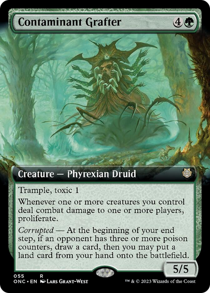 Contaminant Grafter (Extended Art) [Phyrexia: All Will Be One Commander] Foil
