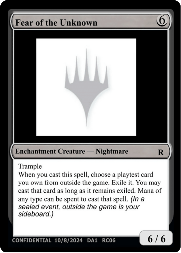 Fear of the Unknown  [Unknown Event]: (enchantment)