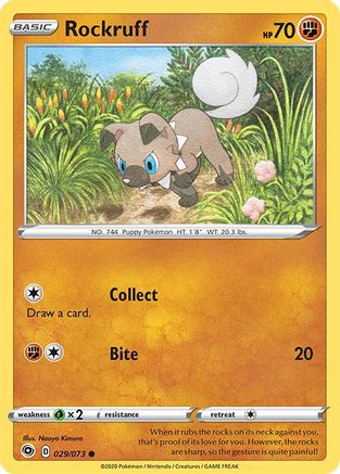 Rockruff (029/073) [Sword & Shield: Champion's Path] Reverse Holofoil