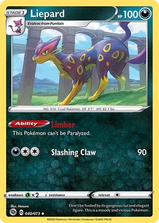 Liepard (040/073) [Sword & Shield: Champion's Path] Reverse Holofoil