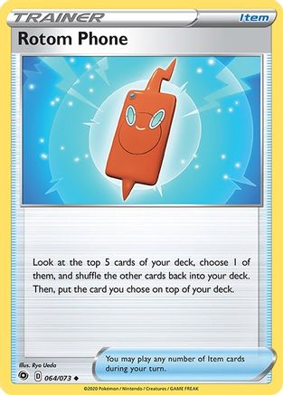 Rotom Phone (064/073) [Sword & Shield: Champion's Path] Reverse Holofoil