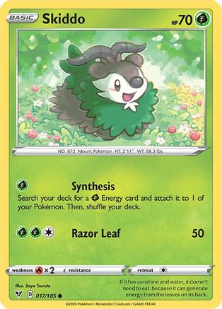 Skiddo (017/185) [Sword & Shield: Vivid Voltage] Reverse Holofoil