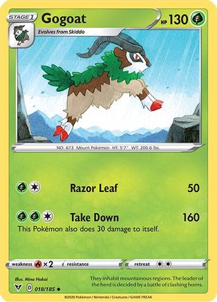 Gogoat (018/185) [Sword & Shield: Vivid Voltage] Reverse Holofoil