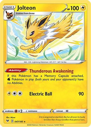 Jolteon (047/185) [Sword & Shield: Vivid Voltage] Reverse Holofoil
