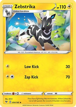 Zebstrika (054/185) [Sword & Shield: Vivid Voltage] Reverse Holofoil