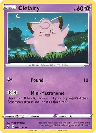 Clefairy (063/185) [Sword & Shield: Vivid Voltage] Reverse Holofoil