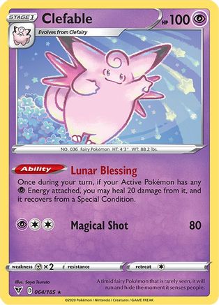 Clefable (064/185) [Sword & Shield: Vivid Voltage] Reverse Holofoil