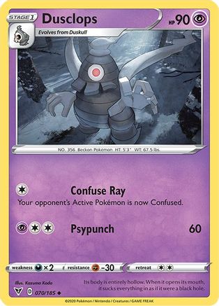 Dusclops (070/185) [Sword & Shield: Vivid Voltage] Reverse Holofoil