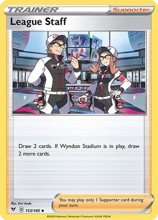 League Staff (153/185) [Sword & Shield: Vivid Voltage] Reverse Holofoil