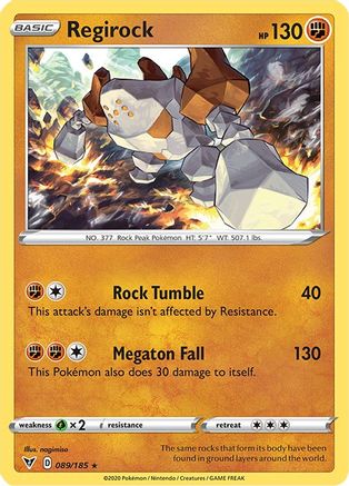 Regirock (089/185) [Sword & Shield: Vivid Voltage] Reverse Holofoil