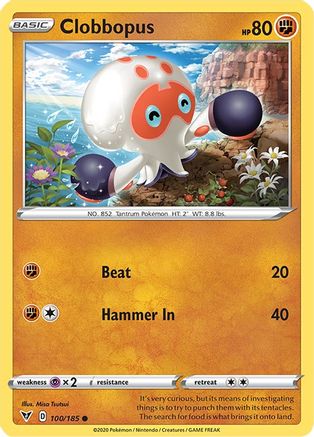 Clobbopus (100/185) [Sword & Shield: Vivid Voltage] Reverse Holofoil