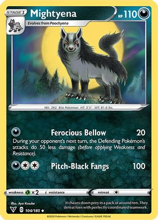 Mightyena (104/185) [Sword & Shield: Vivid Voltage] Reverse Holofoil