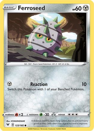 Ferroseed (123/185) [Sword & Shield: Vivid Voltage] Reverse Holofoil