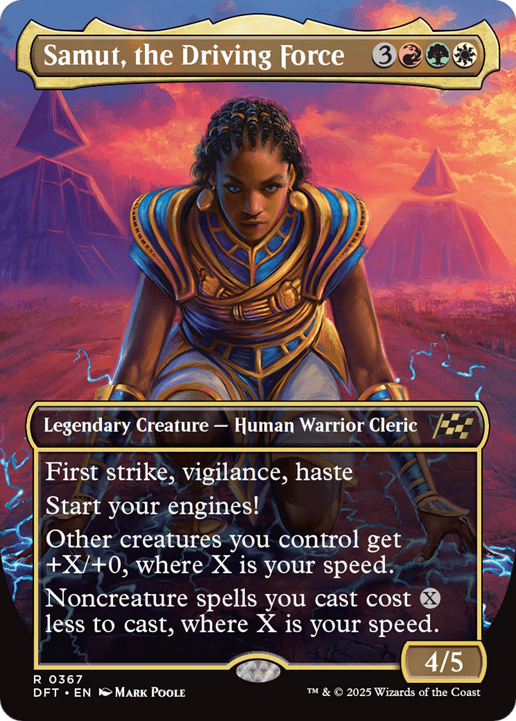 Samut, the Driving Force (Borderless) [Aetherdrift] Foil