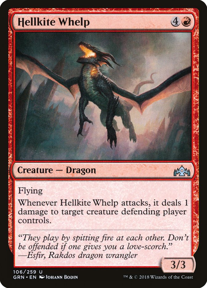 Hellkite Whelp [Guilds of Ravnica] Foil
