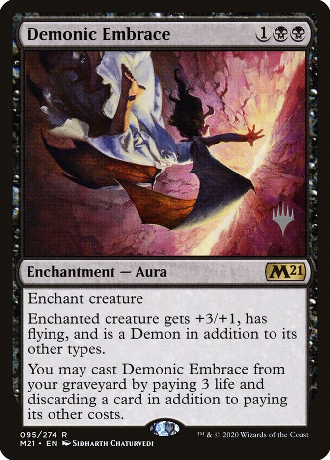 Demonic Embrace (Promo Pack) [Core Set 2021 Promos] Foil