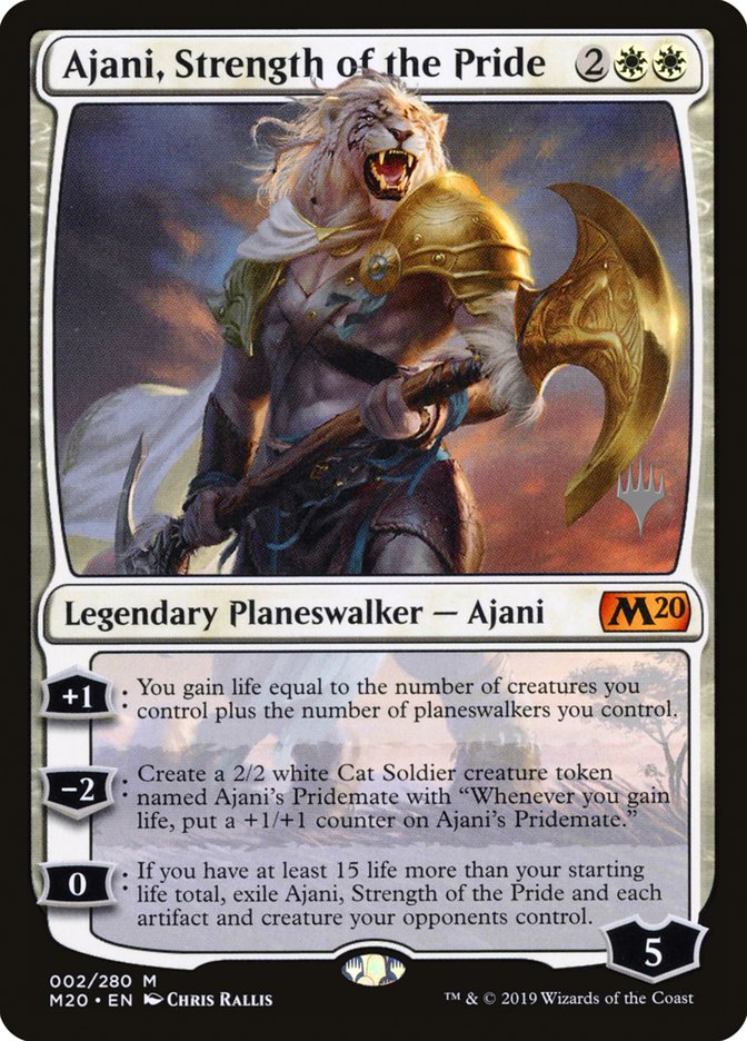 Ajani, Strength of the Pride (Promo Pack) [Core Set 2020 Promos] Foil