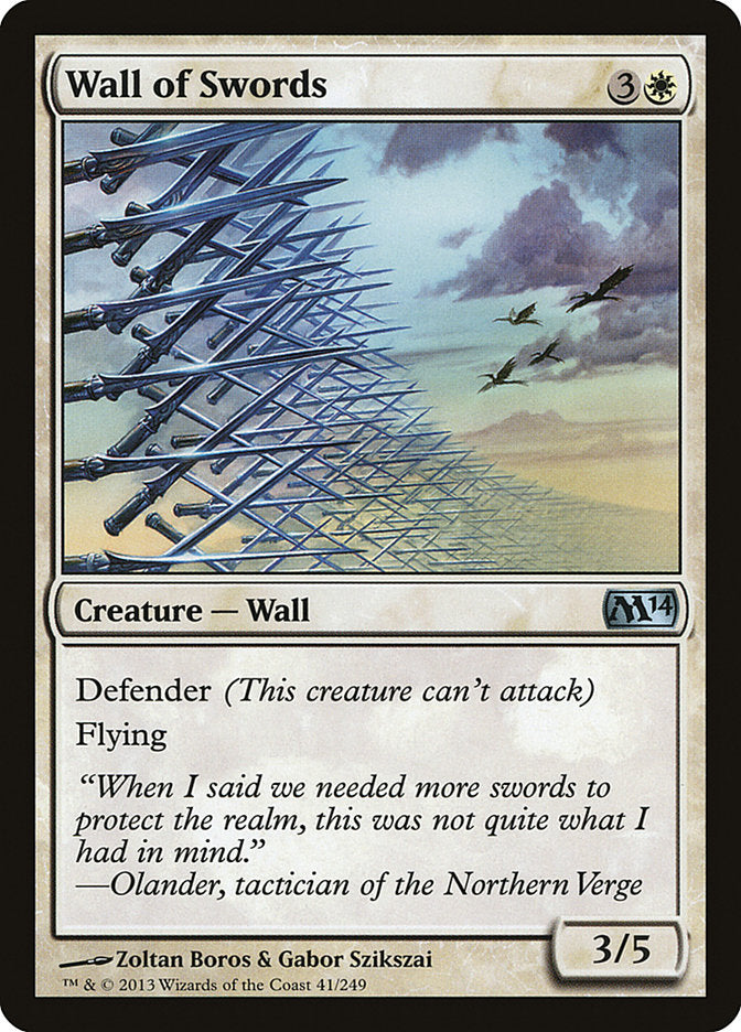 Wall of Swords [Magic 2014] Foil