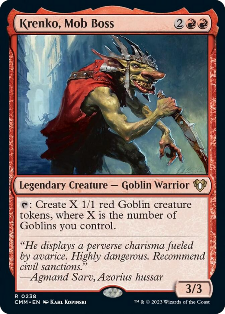 Krenko, Mob Boss [Commander Masters] Foil