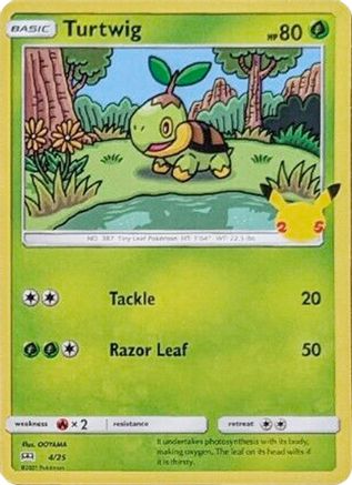 Turtwig (4/25) [McDonald's 25th Anniversary] Holofoil