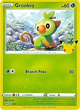 Grookey (8/25) [McDonald's 25th Anniversary] Holofoil