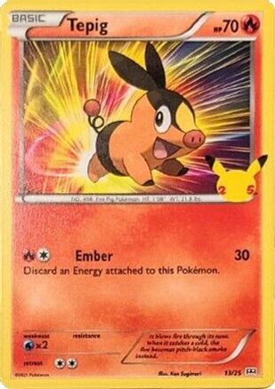 Tepig (13/25) [McDonald's 25th Anniversary] Holofoil