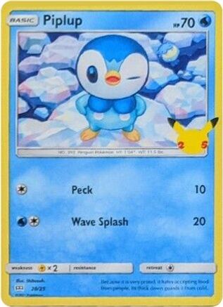 Piplup (20/25) [McDonald's 25th Anniversary] Holofoil