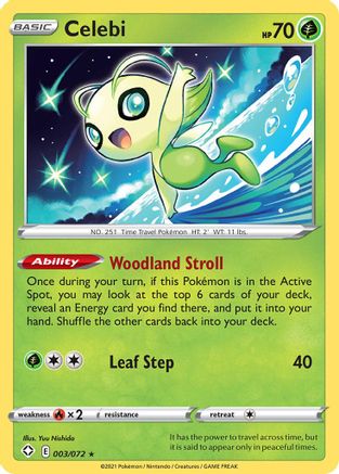Celebi (003/072) [Sword & Shield: Shining Fates] Reverse Holofoil