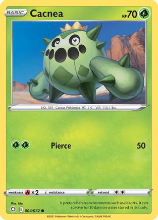 Cacnea (004/072) [Sword & Shield: Shining Fates] Reverse Holofoil