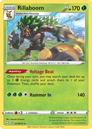 Rillaboom (013/072) [Sword & Shield: Shining Fates] Reverse Holofoil