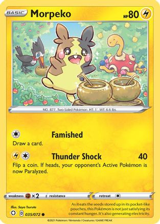 Morpeko (035/072) [Sword & Shield: Shining Fates] Reverse Holofoil