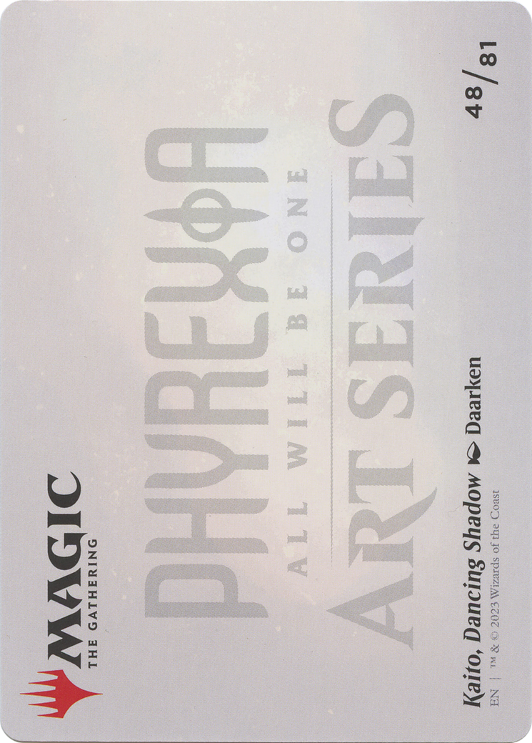 Kaito, Dancing Shadow // Kaito, Dancing Shadow  [Phyrexia: All Will Be One Art Series] (Borderless)