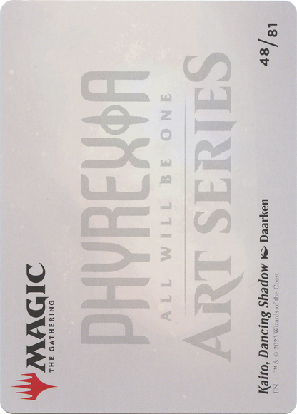 Kaito, Dancing Shadow // Kaito, Dancing Shadow  [Phyrexia: All Will Be One Art Series] (Borderless)