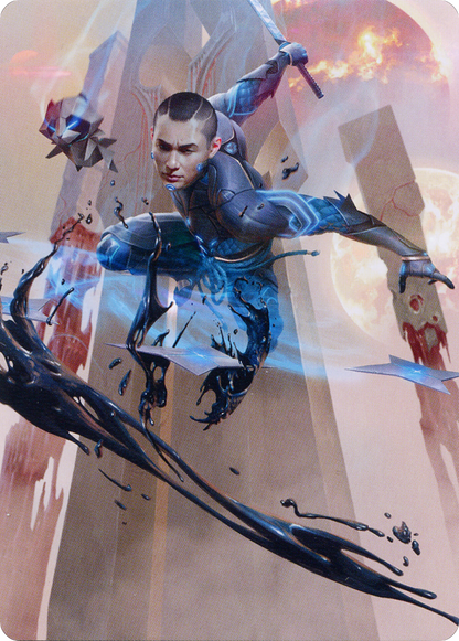 Kaito, Dancing Shadow // Kaito, Dancing Shadow  [Phyrexia: All Will Be One Art Series] (Borderless)