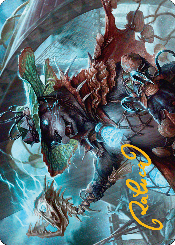 Tempest Angler // Tempest Angler  [Bloomburrow Art Series] (Borderless) Foil