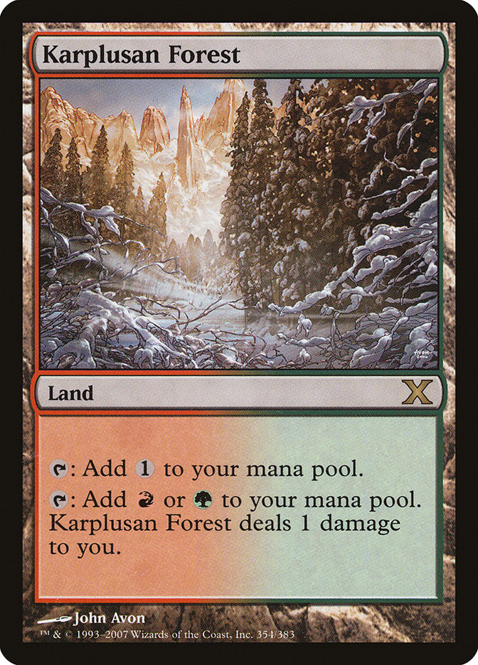 Karplusan Forest [Tenth Edition] Foil