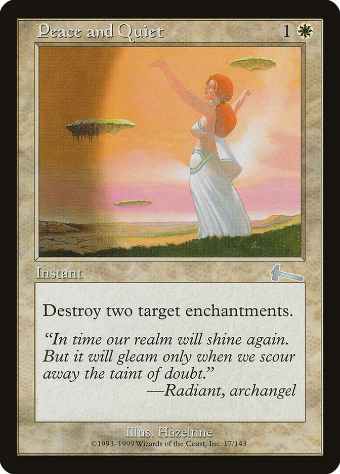 Peace and Quiet [Urza's Legacy] Foil