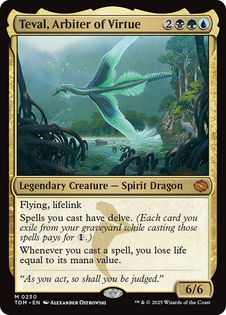 Teval, Arbiter of Virtue [Tarkir: Dragonstorm] Foil