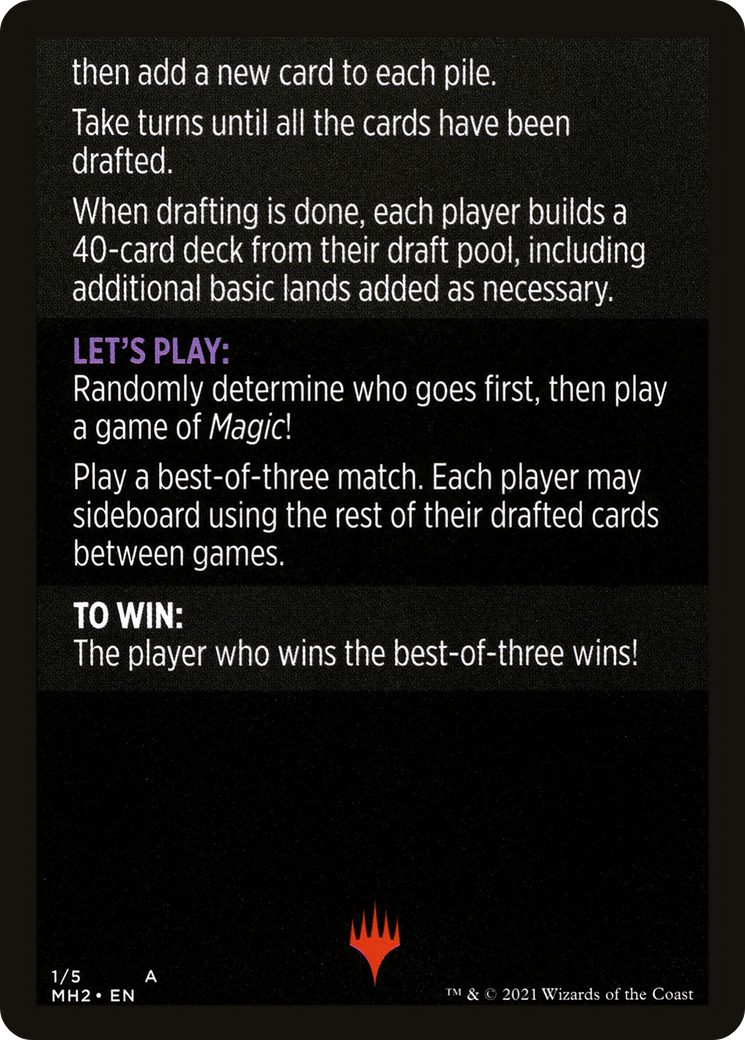 Winchester Draft // Winchester Draft (cont'd)  [Modern Horizons 2 Minigames]